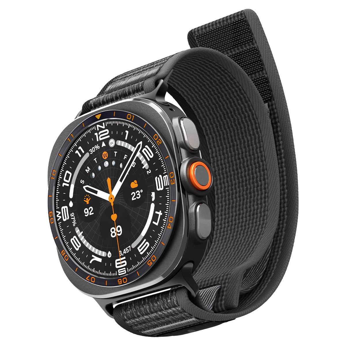 Spigen Athlex Air, active black gray - Samsung Galaxy Watch Ultra 2/1 47mm