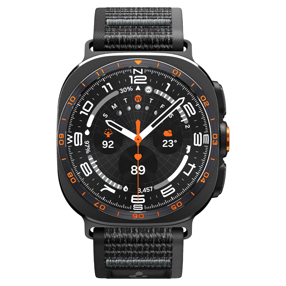 Spigen Athlex Air, active black gray - Samsung Galaxy Watch Ultra 2/1 47mm