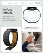 Spigen Athlex Air, active black orange - Google Pixel Watch 5/4/3 41mm/2/1