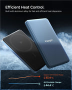 Spigen Essential 5000mAh 22.5W MagSafe prenosná nabíjačka, tyrkysová modrá EA2205MQ
