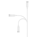 Spigen Essential USB A na USB C 60W Kábel, biely EB6020AC
