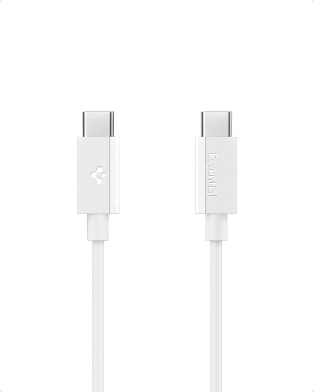 Spigen Essential USB C to USB C 60W Cable, white EB6010CC