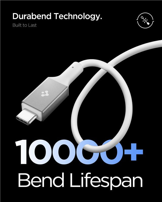 Spigen Essential USB C to USB C 100W Cable, white EB10010CC