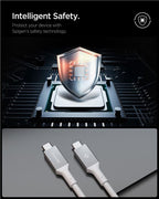 Spigen Essential USB C to USB C 100W Cable, white EB10010CC