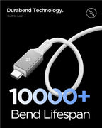 Spigen Essential USB C to USB C 240W Cable, white EB24012CC