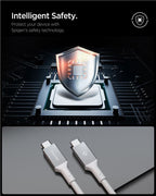 Spigen Essential USB C to USB C 240W Cable, white EB24012CC