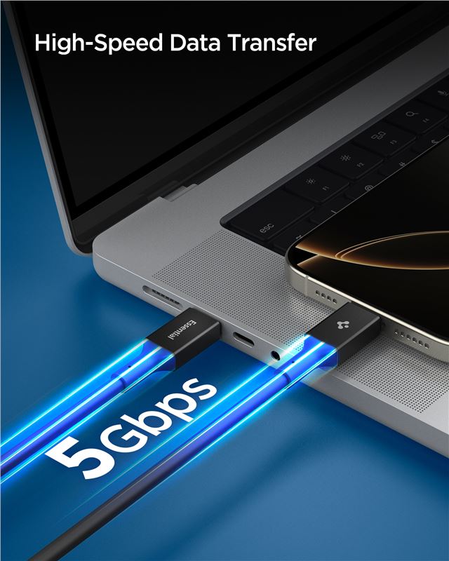 USB 3.2 Gen1, rychlost až 5Gbps: ultra rychlý přenos dat bez omezení