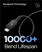 Spigen Essential USB C to USB C 100W Cable, black EB10010CC