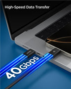 Spigen Essential USB C to USB C 240W Cable, black EB24012CC