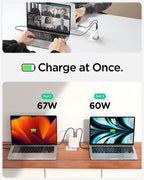 Spigen ArcStation Pro 140W Wall Charger, white - GaN / 2-Port