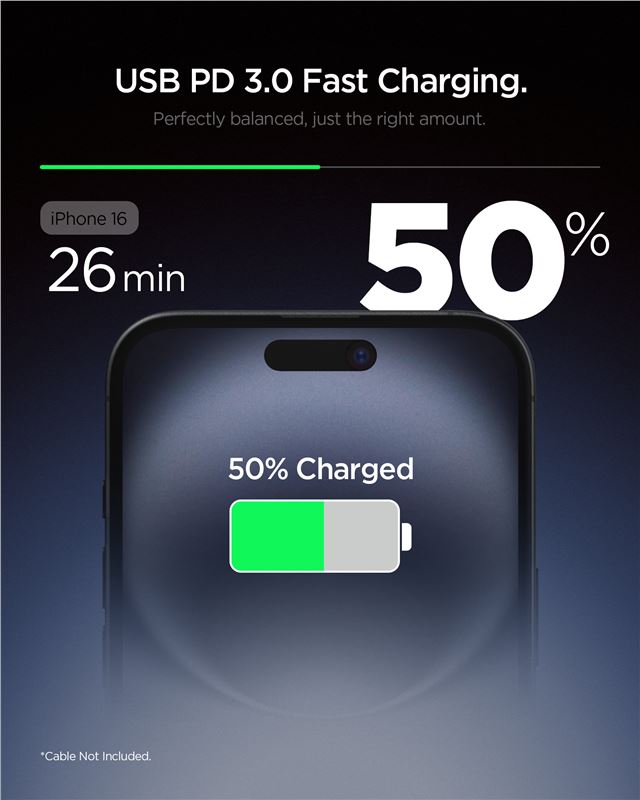 Spigen Essential 20W Wall Charger EE201EU, white