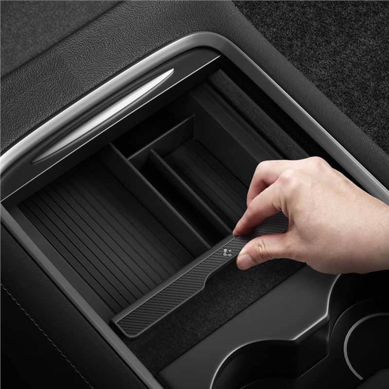 Spigen Tesla organizér stredovej konzoly, čierny - Model Y/3
