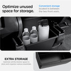Spigen Tesla Rear Under Air Outlet Storage Box, black - Tesla Model Y