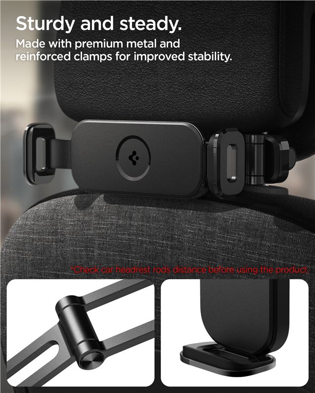 Spigen OneTap Universal Car Mount for Tablet (headrest),  black