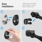 Spigen Tesla Door Lock Cover, black - Tesla Model Y/3