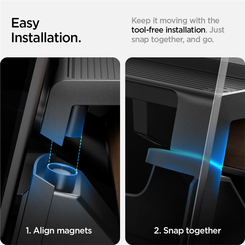 Spigen Tesla Under Screen Storage Organizer, čierny - Tesla Model Y/3