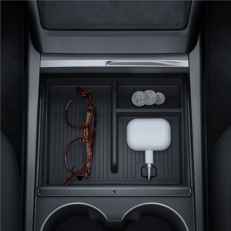 Spigen Tesla Console Organizer (Bottom), black - Tesla Model 3 2024