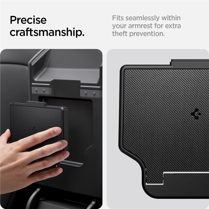 Spigen Tesla Center Console Organizer Hidden Storage Box, black - Tesla Model 3 2024