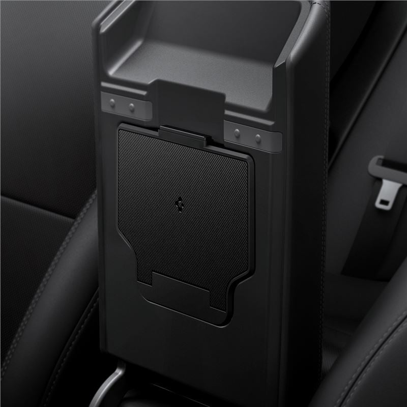 Spigen Tesla Center Console Organizer Hidden Storage Box, black - Tesla Model 3 2024