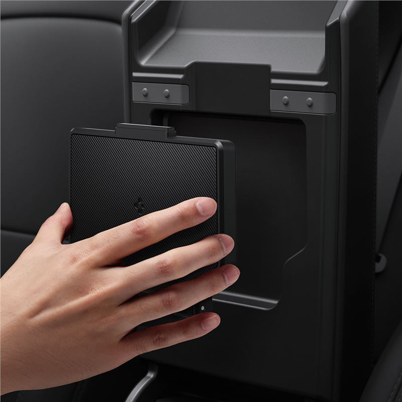 Spigen Tesla Center Console Organizer Hidden Storage Box, black - Tesla Model 3 2024