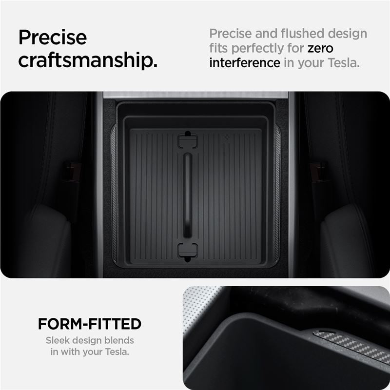 Spigen Tesla Armrest Console Organizer, black - Tesla Model 3 2024
