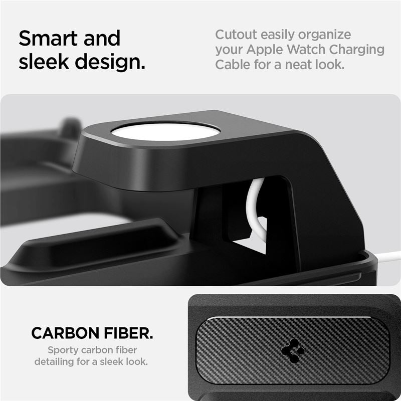 Spigen Tesla 3 in 1 Wireless Charging Hub Mount, black - Tesla Model 3 2024
