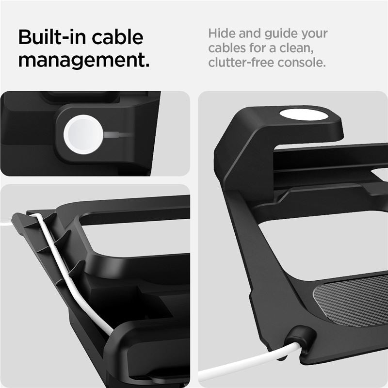 Spigen Tesla 3 in 1 Wireless Charging Hub Mount, black - Tesla Model 3 2024