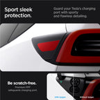 Spigen Tesla Protective Film and Wrap Set for Charge Port (EU), carbon - Tesla Model Y/3