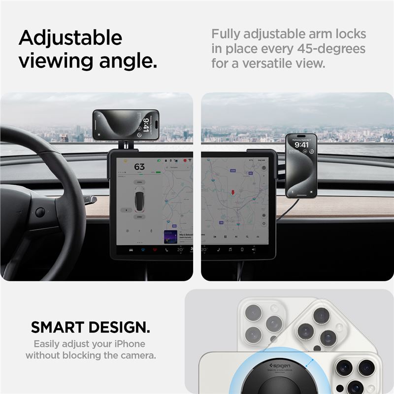 Navrženo pro Teslu: Kompatibilní se všemi modely Tesla, pouzdry MagSafe a iPhonem 12 nebo novějším