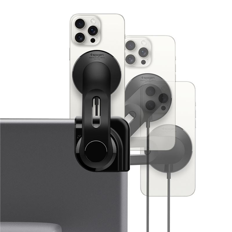 Spigen Tesla TapLock MagSafe Car Mount Charger, black - Wireless / Screen