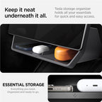Spigen Tesla Under Screen Storage Organizer, čierny - Tesla Model 3 2024