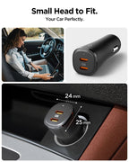 Spigen Essential 50W Car Charger EV502, black