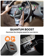 Spigen Essential 50W Car Charger EV502, black
