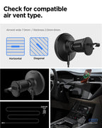 Spigen OneTap Pro 4 MagSafe Car Mount Charger, black - Wireless / AirVent Hook