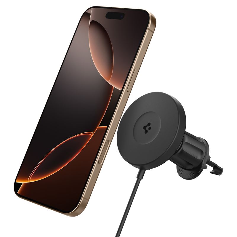 Spigen OneTap Pro 4 MagSafe Car Mount Charger, black - Wireless / AirVent Hook