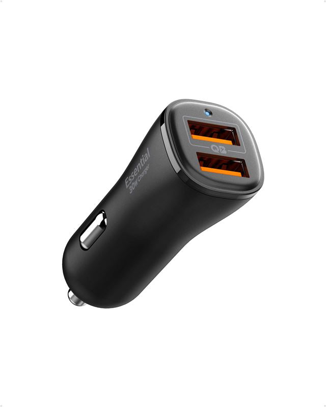 Spigen Essential 30W Car Charger EV302, black