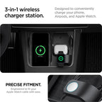 Spigen Tesla 3 v 1 bezdrôtová nabíjacia stanica, čierna - Tesla Model Y/3
