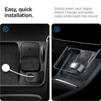 Spigen Tesla 3 v 1 bezdrôtová nabíjacia stanica, čierna - Tesla Model Y/3