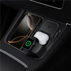 Spigen Tesla 3 v 1 bezdrôtová nabíjacia stanica, čierna - Tesla Model Y/3