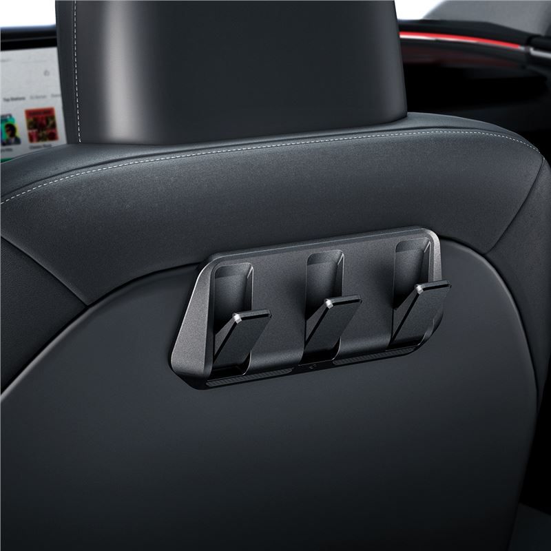 Spigen Tesla Car Seat Hook Holder, black - Tesla Model Y/3