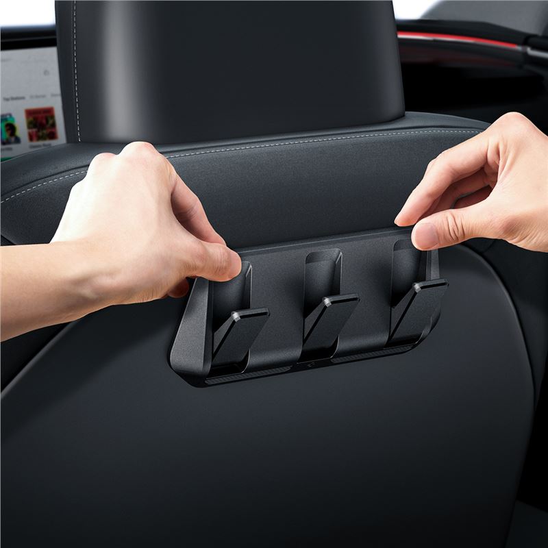 Spigen Tesla Car Seat Hook Holder, black - Tesla Model Y/3