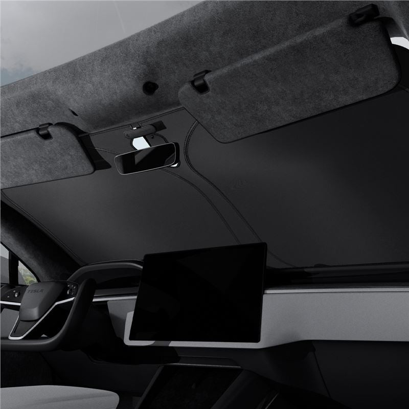 Spigen Tesla Car Front Windshield Sunshade, black - Tesla Model S
