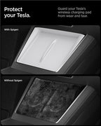 Spigen Tesla Wireless Charging Pad Cover, white - Tesla model Y 2025
