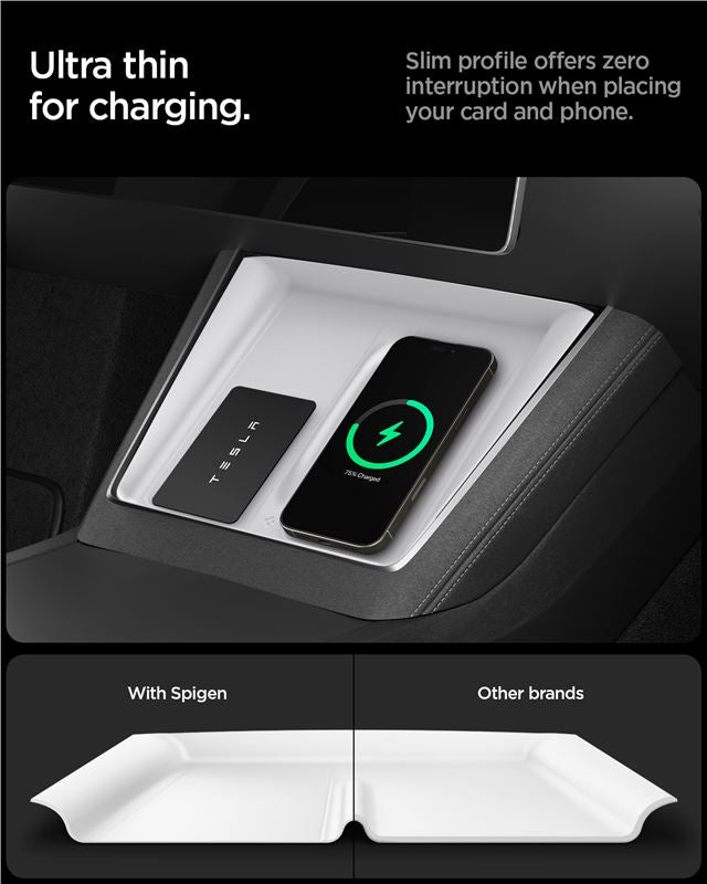 Spigen Tesla Wireless Charging Pad Cover, white - Tesla model Y 2025