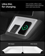 Spigen Tesla Wireless Charging Pad Cover, white - Tesla model Y 2025