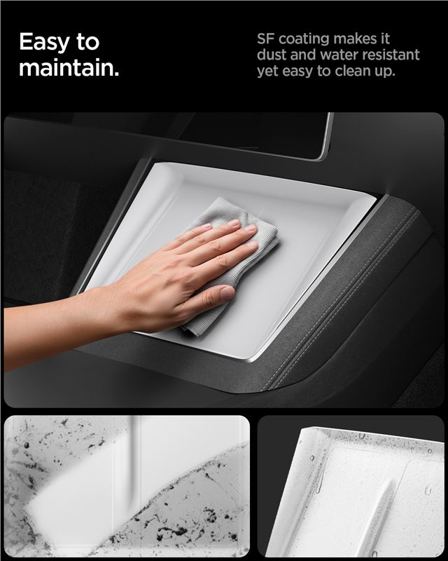 Spigen Tesla Wireless Charging Pad Cover, white - Tesla model Y 2025