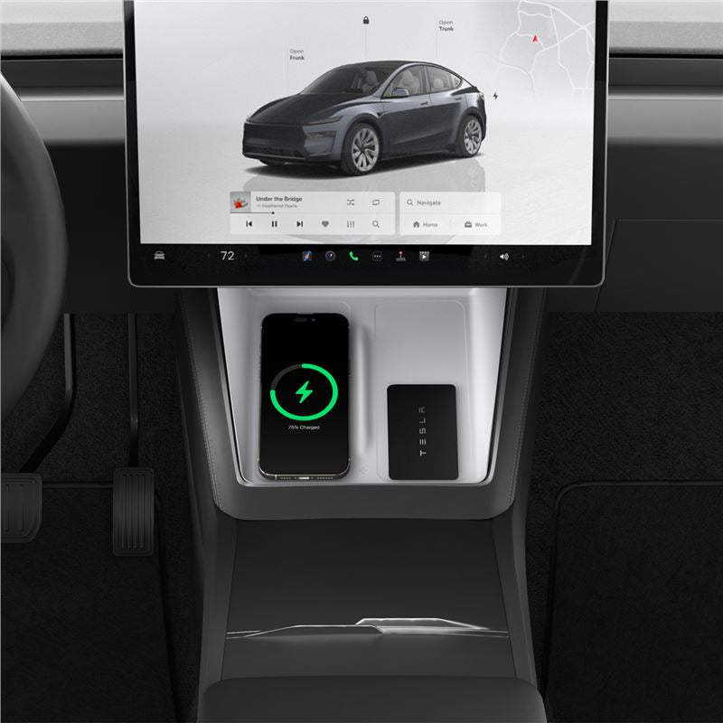 Spigen Tesla Wireless Charging Pad Cover, white - Tesla model Y 2025