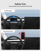 Spigen Tesla Airvent MagSafe Mount TAM100, black - Tesla Model 3(2024)/Y(Juniper)