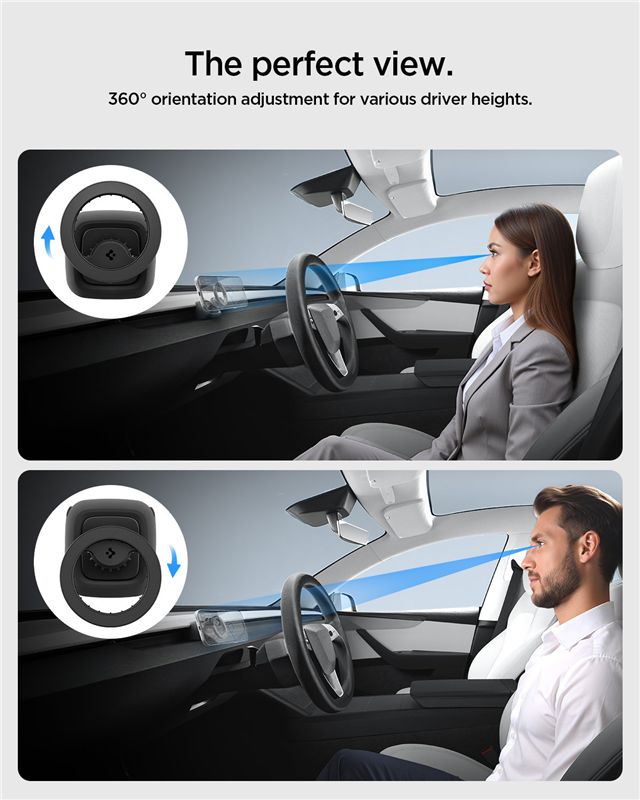 Spigen Tesla Airvent MagSafe Mount TAM100, black - Tesla Model 3(2024)/Y(Juniper)