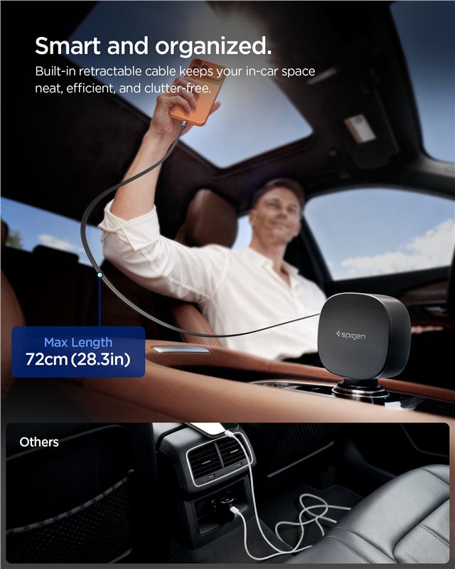 Spigen Essential 60W Car Charger EV603BT, black
